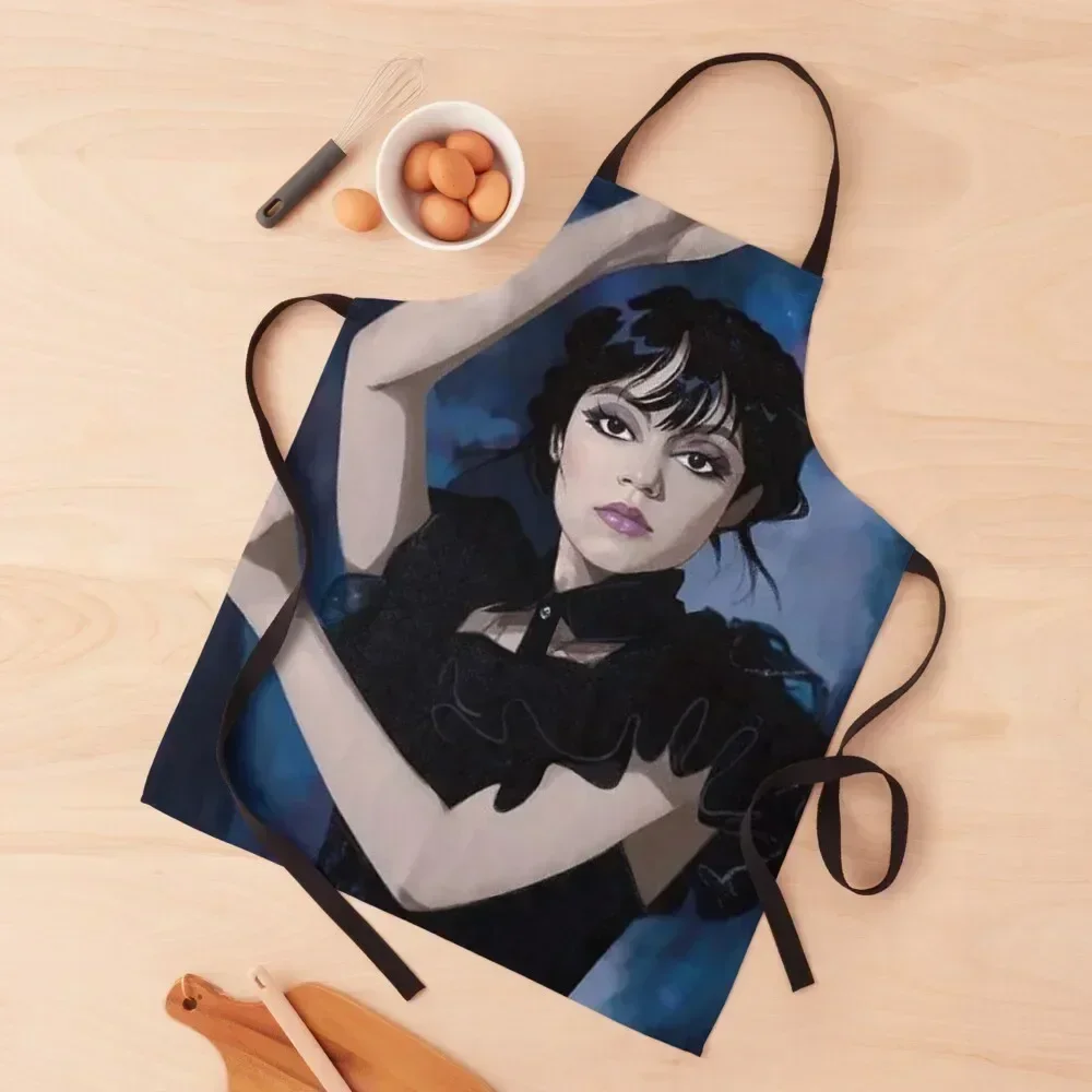 

Wednesday on the dance floor Apron japanese woman Chef Uniform Women Waterproof Kitchen Woman Household Items Kitchen Apron
