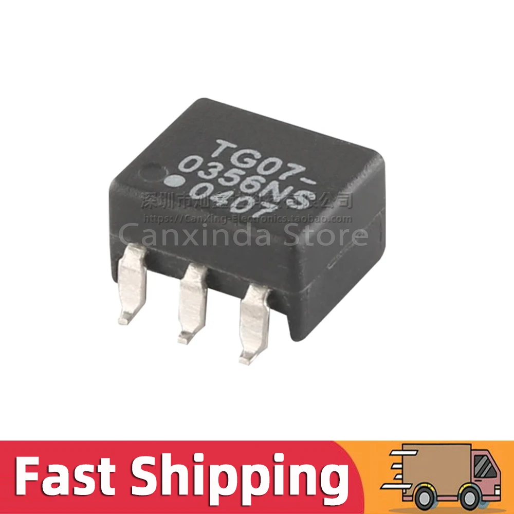 5pcs TG07-0356NS SMD High Frequency Signal Isolated Pulsing  Transformer Turns Ratio 1:2CT 35uH Isolation Tapped