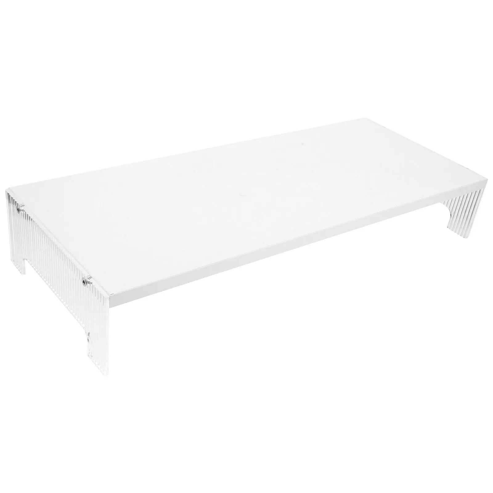 

Подставка для монитора с акриловыми ножками для экономии места на столе и снятия боли в шее, прочный настольный органайзер для ноутбука