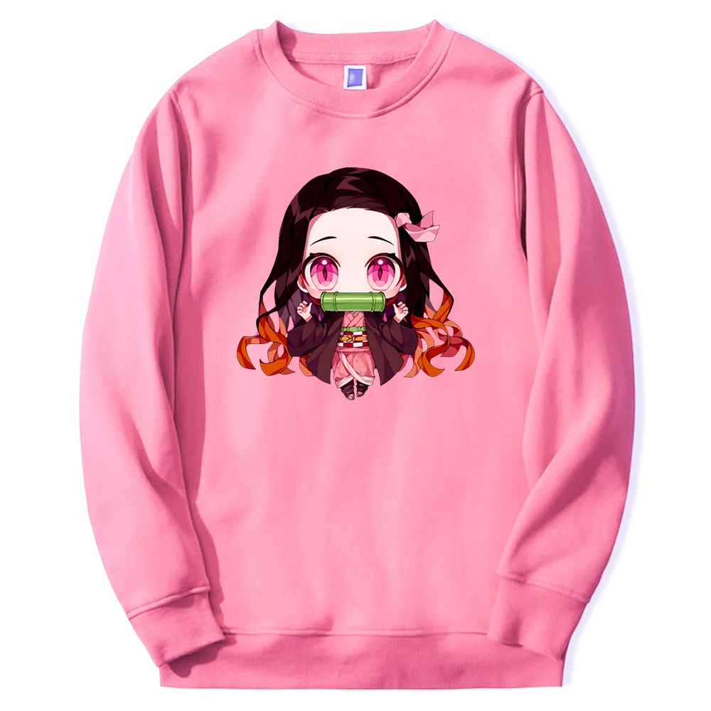 

2024 Hot Anime Demon Slayer Hoodies Sweatshirts Mens Kawaii Nezuko Girl Mangas Graphic Streetwear Crewneck Sportswear Sudaderas