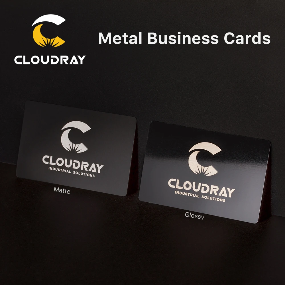 

Cloudray 50/100PCS/LOT Business Name Cards Matte Aluminium Alloy Metal Sheet Testing Material for Laser Marking Machine