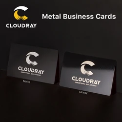 Cloudray 50/100PCS/LOT Business Name Cards Matte Aluminium Alloy Metal Sheet Testing Material for Laser Marking Machine