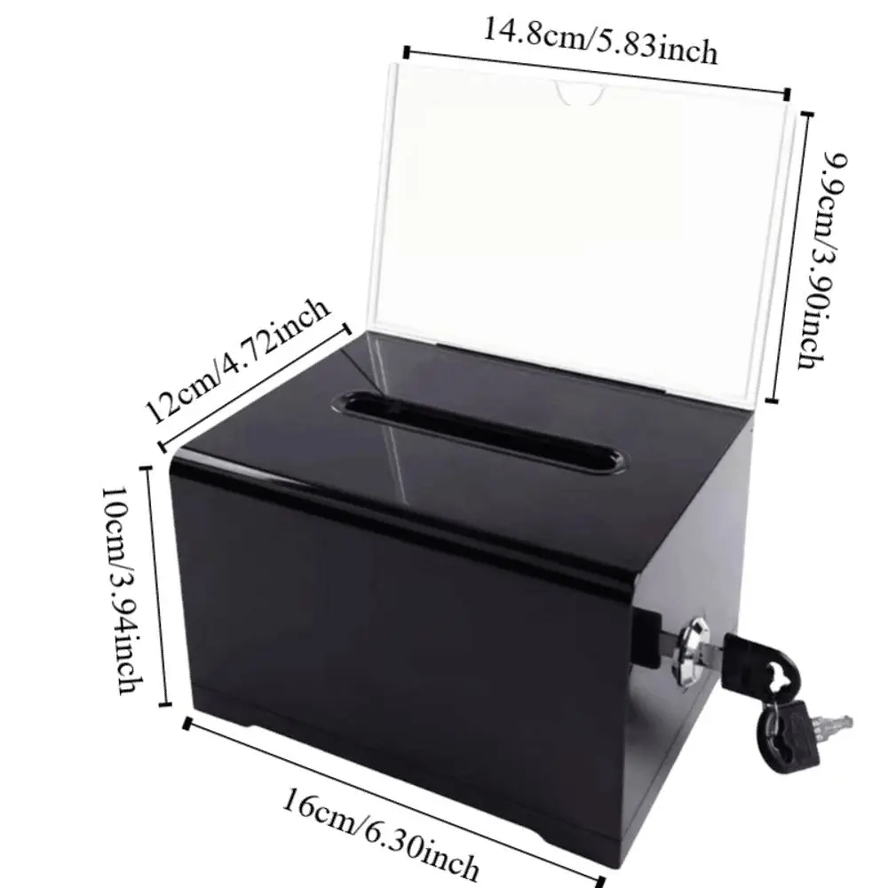 Organic Glass Please Provide A Business Card Box for Transparent Storage and Advertising for The Business Card Box