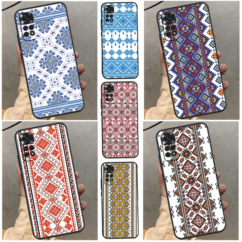 Ukraine Ukrainian embroidery Case For Xiaomi Redmi Note 11 12 8 9 10 Pro 8T 9S 10S 11S Redmi 9A 9C 10 10A 10C Cover