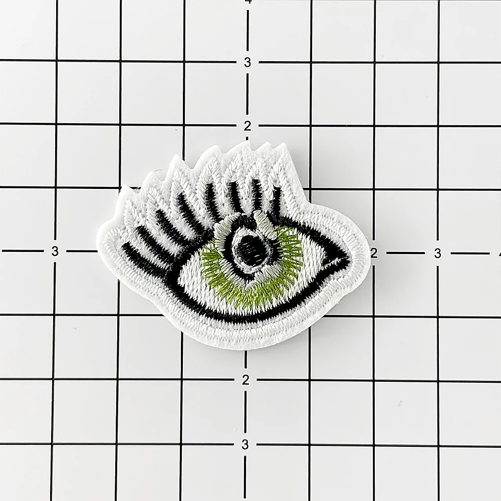 

Eye Cloth Iron on Patch Mend Decorate Patch Clothes Apparel Sewing Decoration Applique Cover Repair Hole Patches