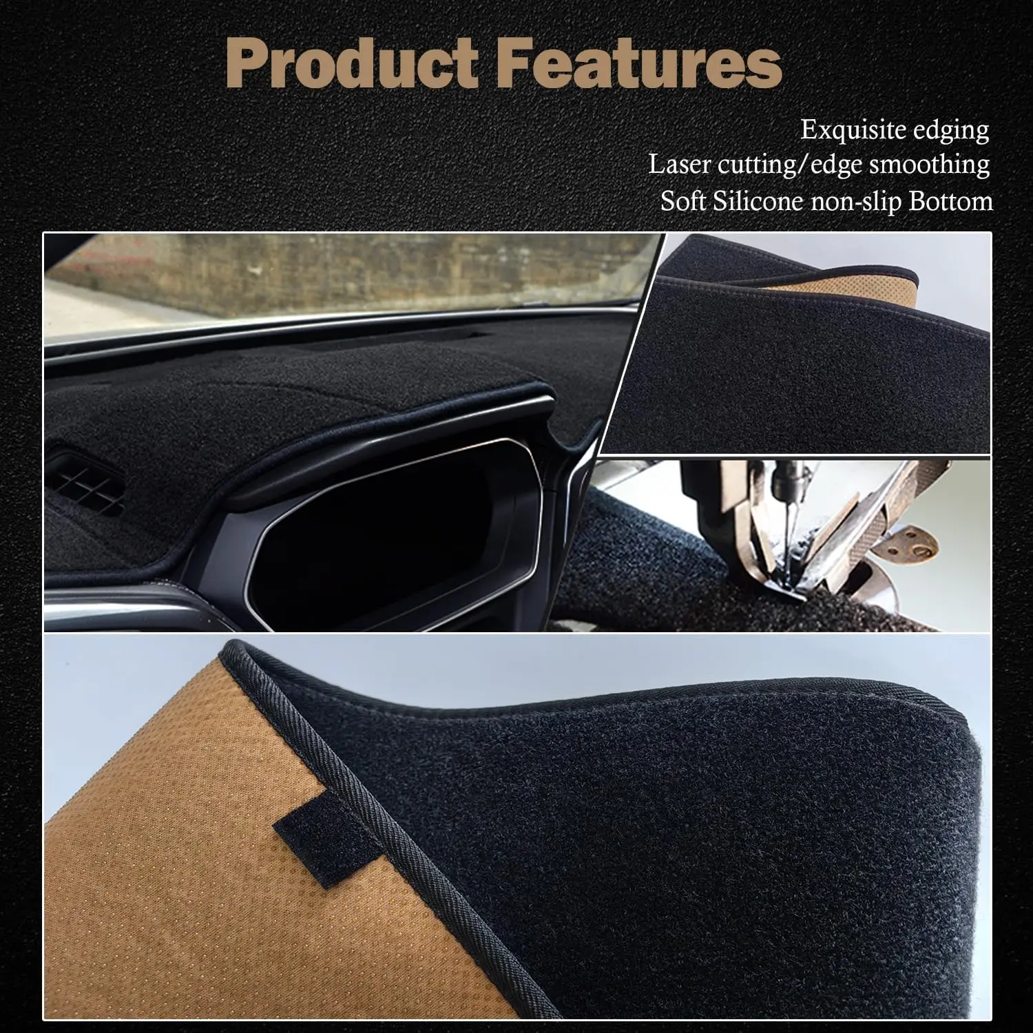 Dashboard Cover Interior Center Console Protector Mat Pad Carpet For Nissan Frontier/Xterra/Pathfinder 07-21/Suzuki Equator 09+