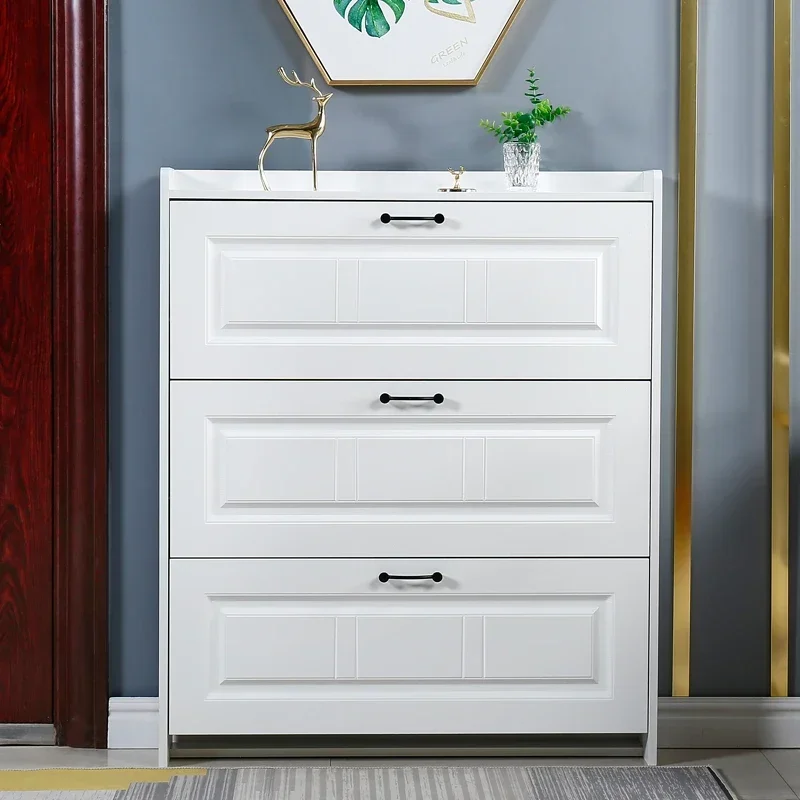 Entry Closets Storage Cabinet Auvents Display Modern White Shoe Rack Organizer Cupboard Zapatera Living Room Sets Furniture