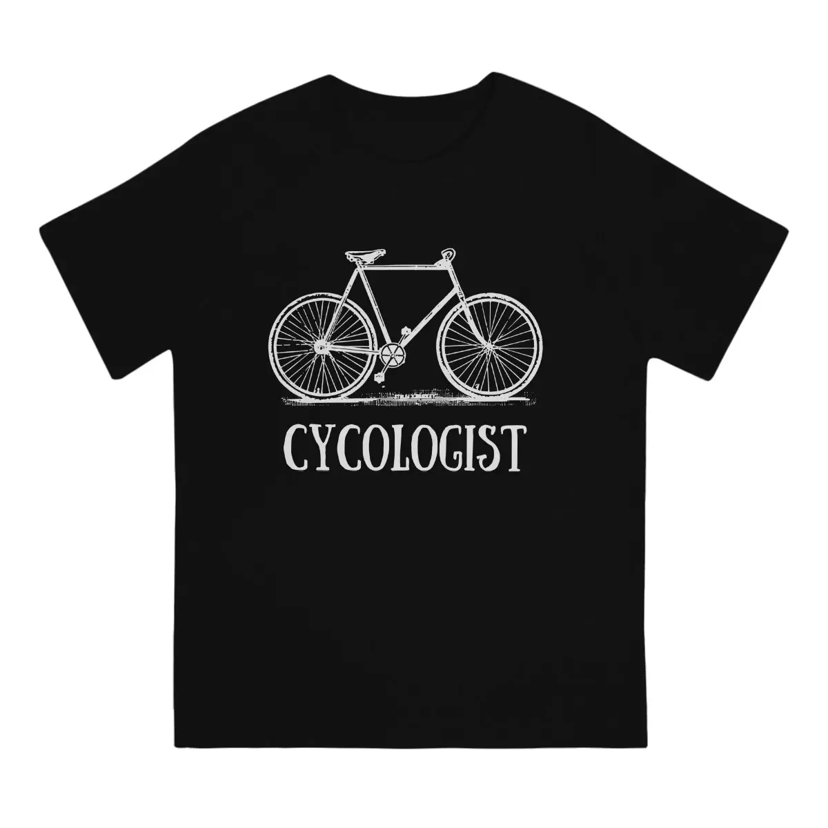 Cycologist T Shirts for Men Pure Cotton Funny T-Shirt Crew Neck Cycologist Bicycle Tee Shirt Short Sleeve Tops Gift Idea