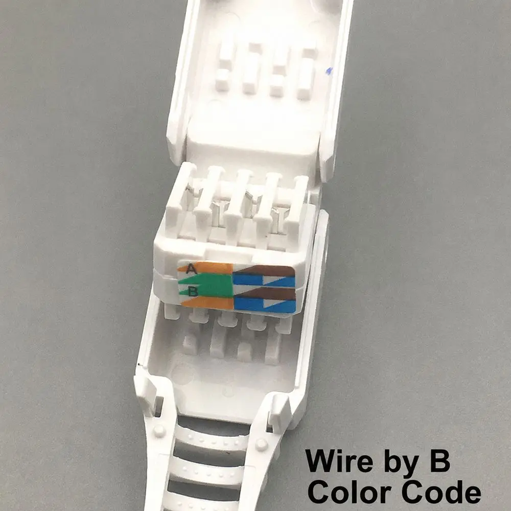 1Pcs CAT6 Cat5e RJ45 Connector Plug Tool Free Reusable Ethernet Plug No Crimp Crystal Head Network Cable Head