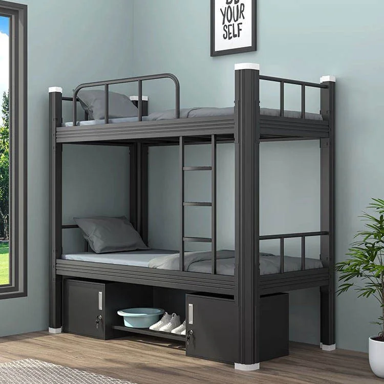 Student School Dormitory Double-Decker Bunk Beds Iron Steel Bunk Bed With Detachable Frame And Heavy Duty Reinforced Structure