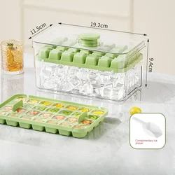 Ice Cube Mold Press Type Ice Cube Tray with Storage Box Silicone Molds Beer Quick-freeze Gadgets Kitchen Accessories Ice Cube