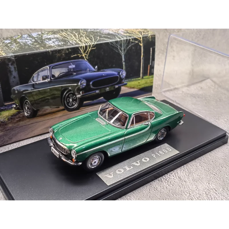Diecast VOLVO 1/43 Scale P1800 World Record Holder Alloy Car Model Collectible Toy Gift Souvenir Display Ornament