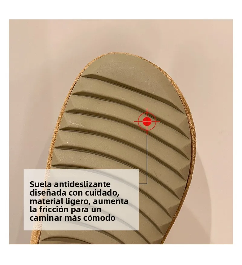 Sandalias Birkent para Mujer, Primavera 2026, Tacón Grueso, Casuales, de Media Planta, Fáciles de Poner, Tipo Mule, Cómodas
