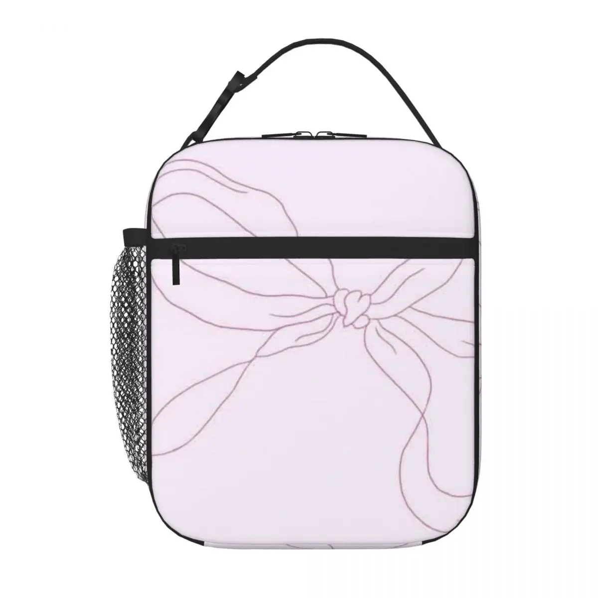 Bestselling Aesthetic Hair Bow Minimalist Insulated Lunch Bag Balanced Diet Pack Durable Lunch Bag