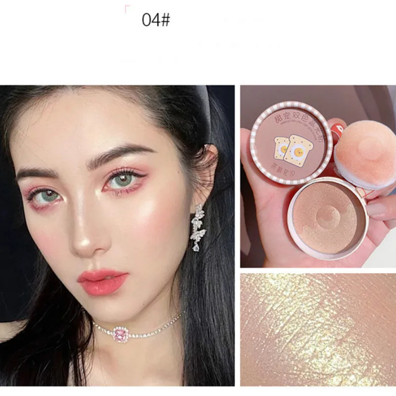 Fashion New Blush Face Mineral Pigment Blush Powder Makeup Two-color Highlighting Shadows Lasting Nature Cheek Cosmetics Powder