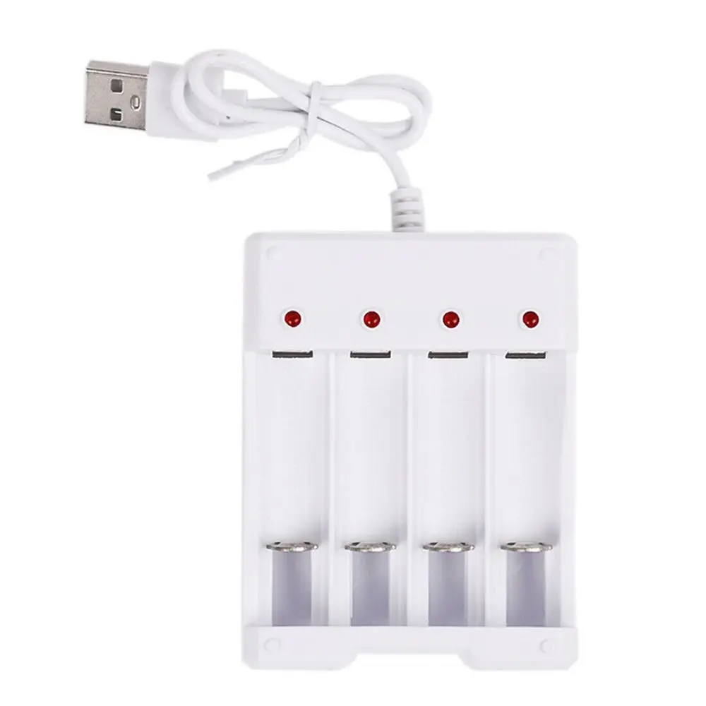 USB 4 Slots Fast Charging Battery Charger for AA /AAA Rechargeable Batteries Quick Charge