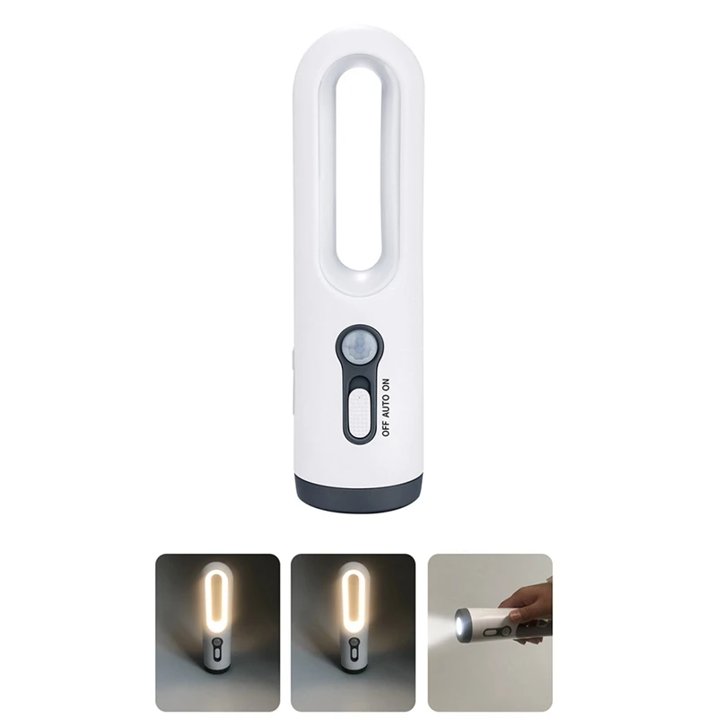 LED Motion Sensor Night Light 2-In-1 Portable Flashlight With Dusk To Dawn Sensor For Bedroom Bathroom Reading Camping Durable