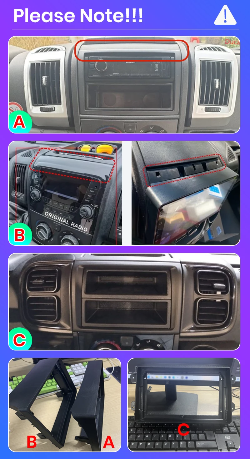 Junsun 9-Zoll Android 15 Autoradio für Fiat Ducato, Peugeot Boxer 2, Citroen Jumper 2 (2006-2023) mit Apple CarPlay, IPS-Bildschirm, Stereo-Multimedia-Videoplayer, Intelligentes Fahrzeugsystem, 2-DIN Autoradio-Hauptein – Detail 1