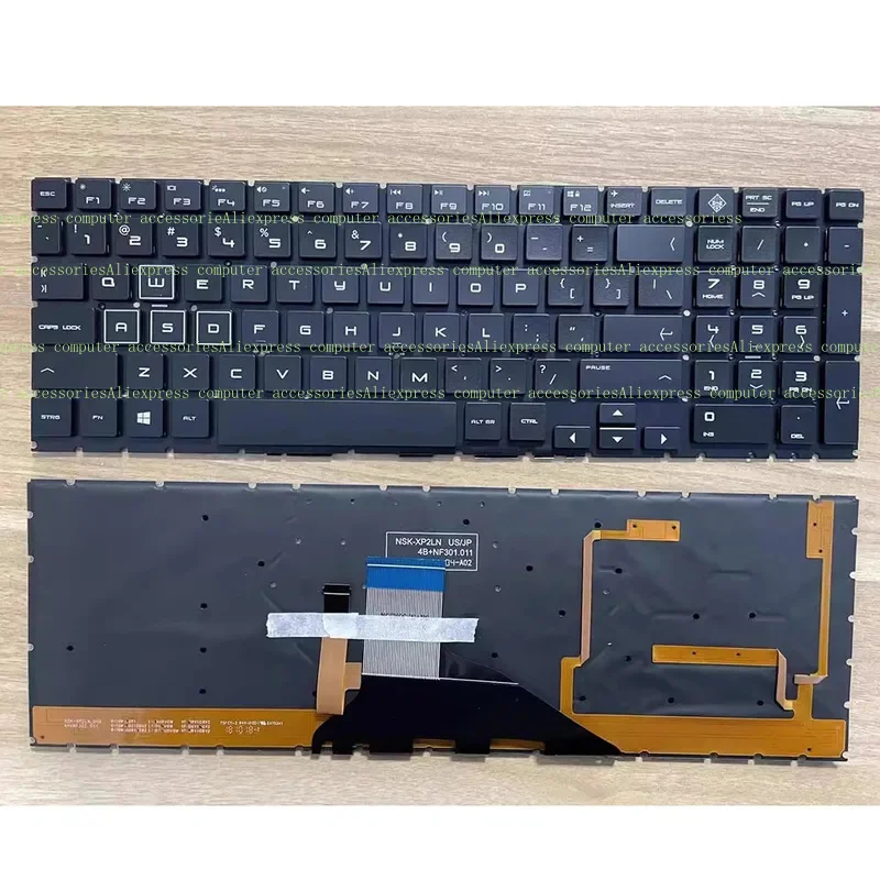 

НОВАЯ клавиатура AAA с подсветкой США для HP TPN-Q211 15-DC 15-DC0005TX 15-DH TPN-C143 TPN-C144