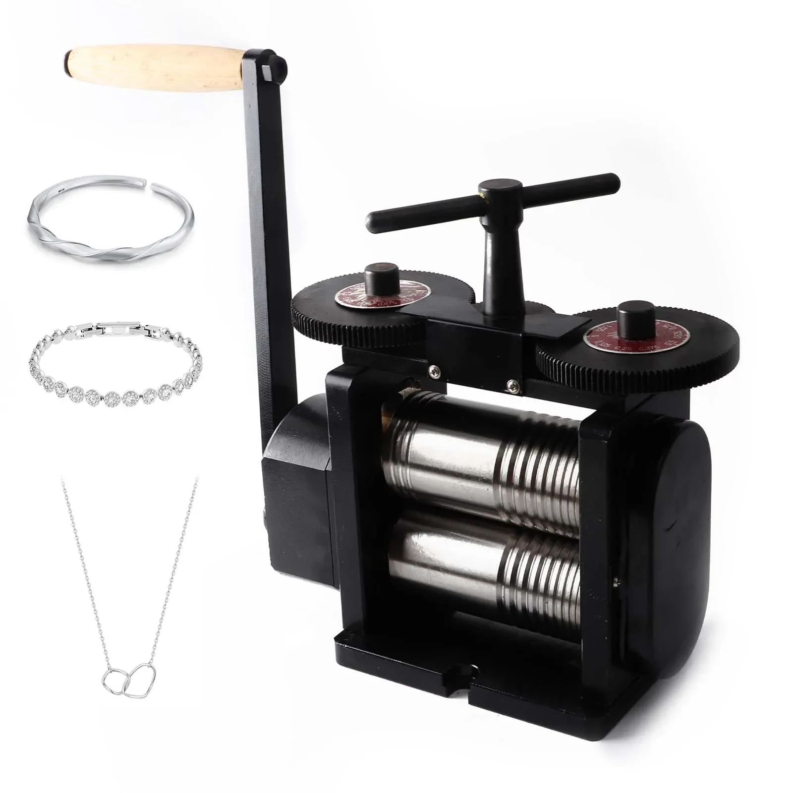 

Jewelry Rolling Mill Machine Roller Manual Jewelry Press Tabletting Tool Jewelry DIY Tool For Metal Sheet Wire Rolling