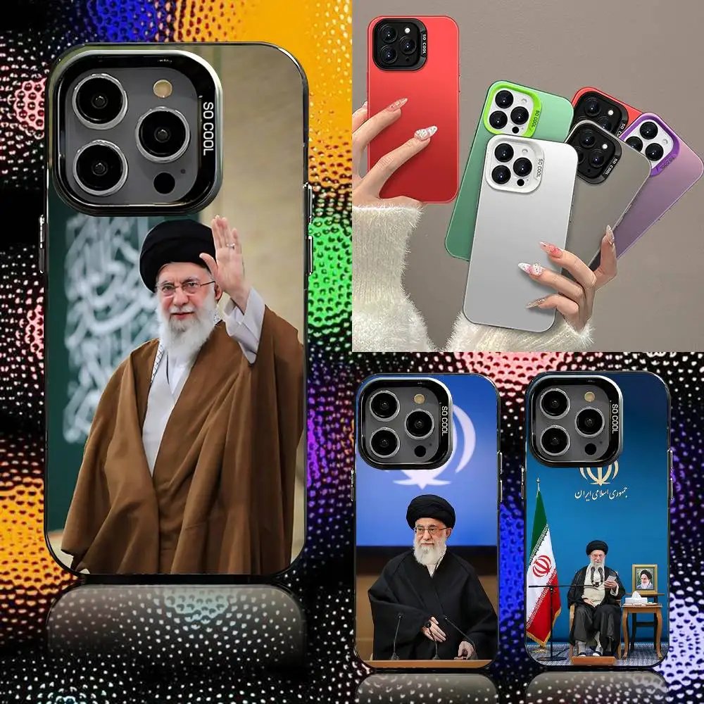 

Ali K-Khamenei Phone Case For iPhone 16,15,14,13,12,11,Pro,XS,Max,Plus,Mini,SE Black Candy Matte Shockproof Cover
