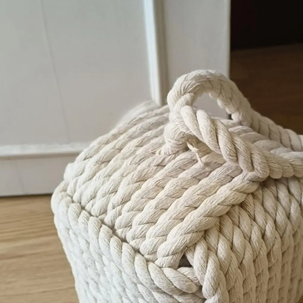 Weighted Door Stopper Floor-friendly Door Stop Weighted Heavy Sand Filled Door Stopper with Handle Handmade Cotton Rope for Home