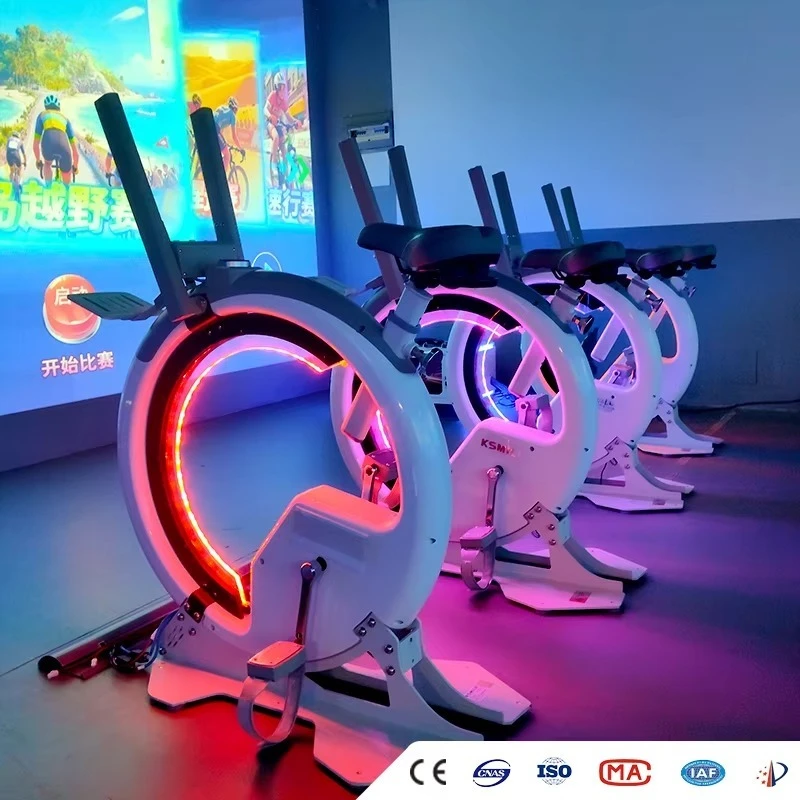 Bicycle Simulator Multiplayer AR Bike Immersive Projection Game Cycling Race Interactive Spinning