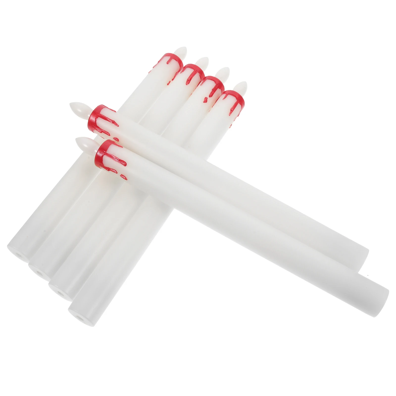 

6pcs Flameless Electronic Candles Led Electric Lights Operated Taper Candles Reusable Wedding Party Decoration