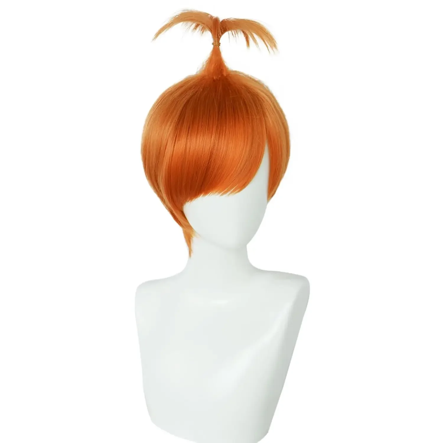 Ansiedade dentro para fora peruca cosplay ouro cabelo curto cabelo reto com franja para homem anime cos perfeito para festas de halloween