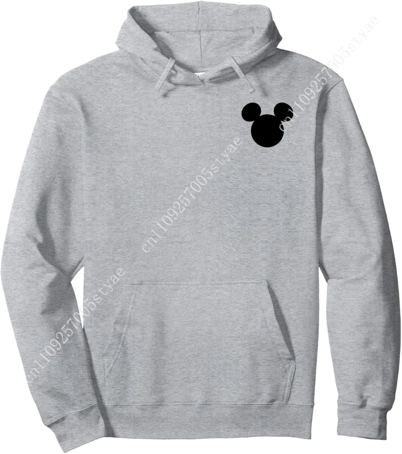 

Disney Mickey And Friends Mickey Silhouette Pocket Logo Pullover Hoodie