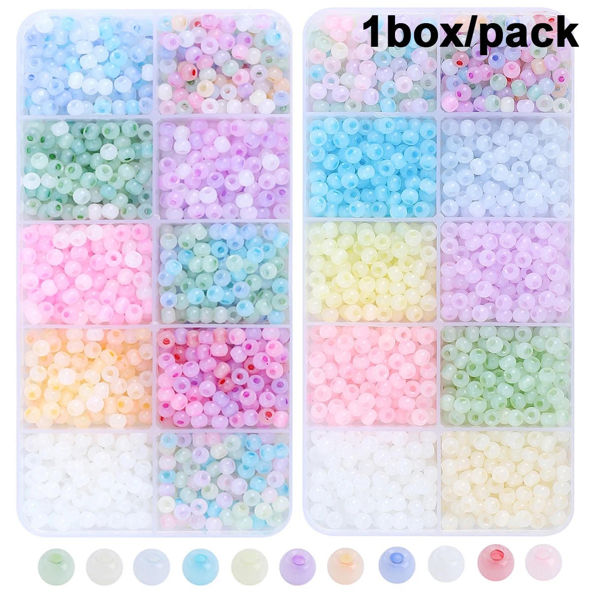 1 satz/beutel 4mm Katzenauge wie Glas Spacer Perlen für Schmuck machen Geburtstags geschenk DIY Handwerk für Geschenkset