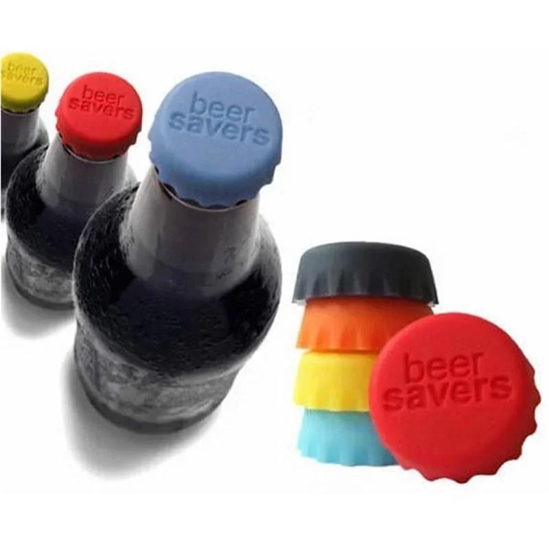 2026 New Reusable Silicone Wine Bottle Stopper Candy Color Beer Bottle Seal Caps 6Pcs Home Bar Drinks Preservation Supplies