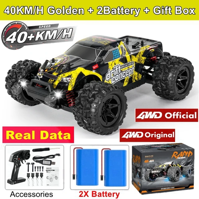 4WD RTR Borstelloos High Speed Monster 4X4 All Terrain Off-Road Snelle RC Auto 40 KM/H of 70 KM/H Drift Afstandsbediening Racing Truck