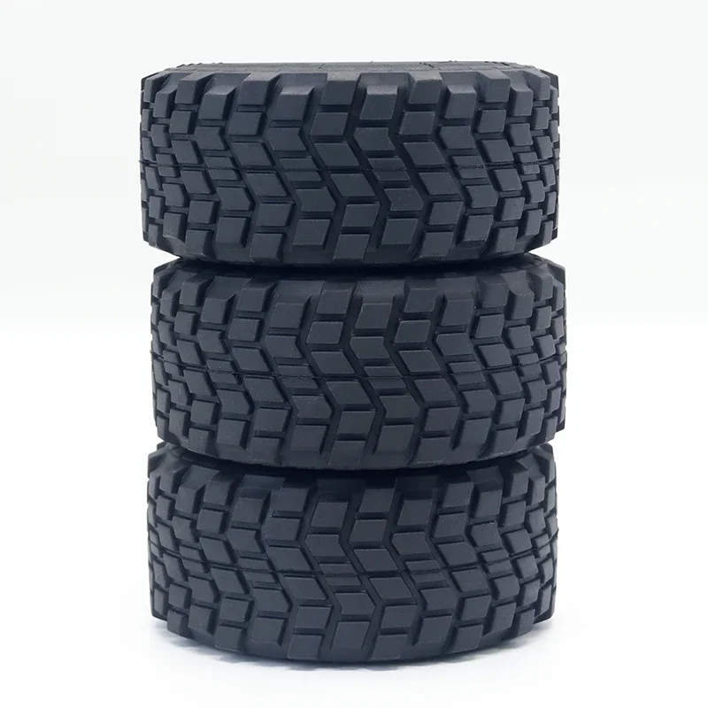 Rubber 1 Pair Black Tires 100mm for 1/14 Tamiya RC Truck Car Scania 770S Actros JDM Wheels Parts