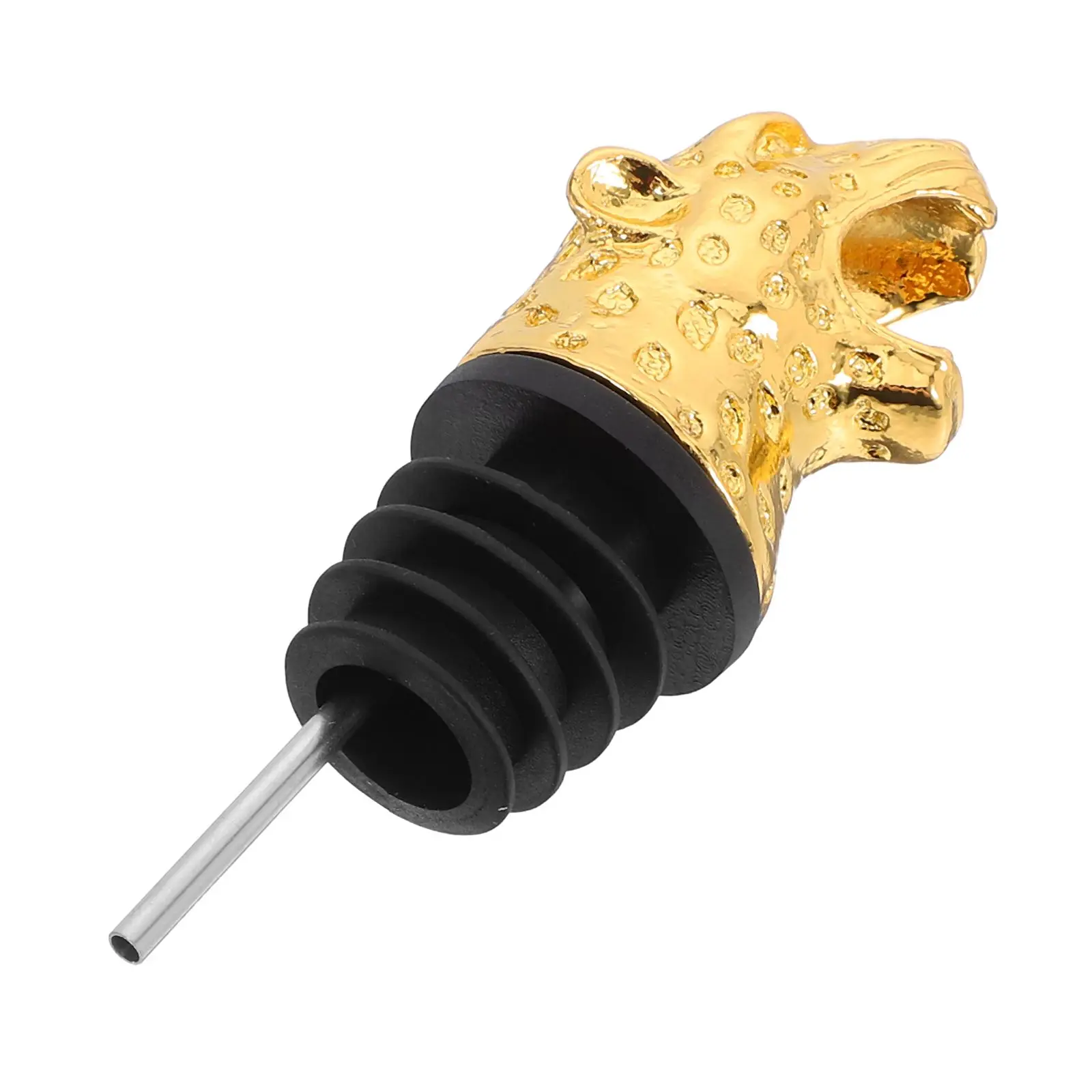 

Premium Leopard Head Shaped Pourer Safe Lightweight Bottle Stopper Cap Pourers for Bottles