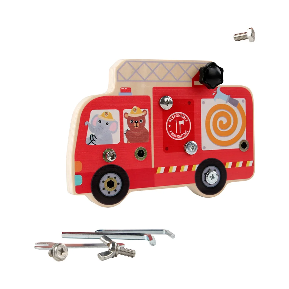 1 セットのドライバーボード教育用木製認知玩具子供のための早期学習手と目の調整創造性