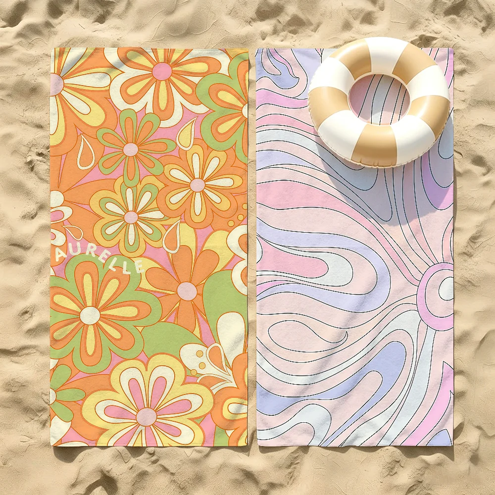 E-Emilio P-Pucci logo Fashion Beach Towel For Beaches Yoga Studios Gyms Hot Springs Swimming Pools And Picnics