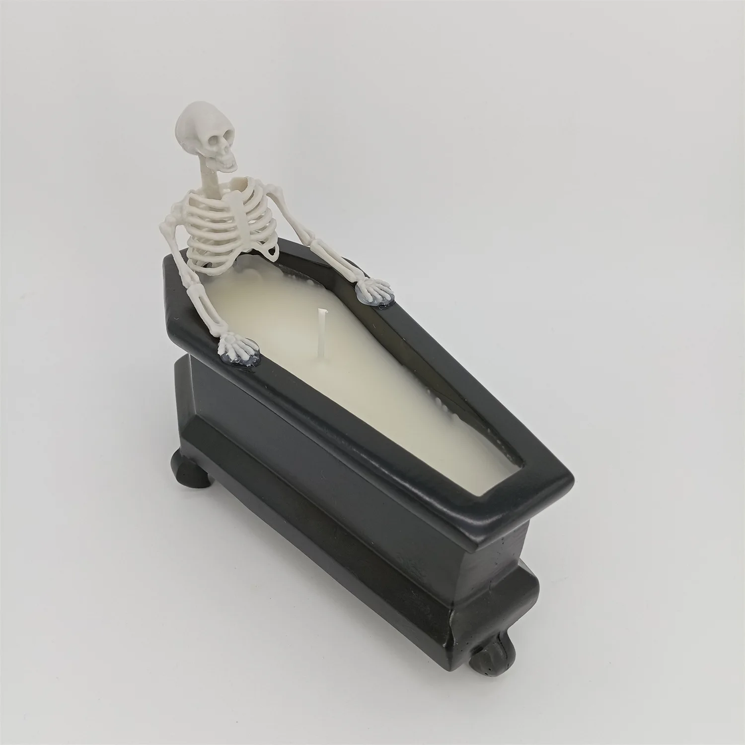Candle Bubble Bath Skeleton Halloween Atmosphere Candle Haunted House Holiday Decoration Ornament