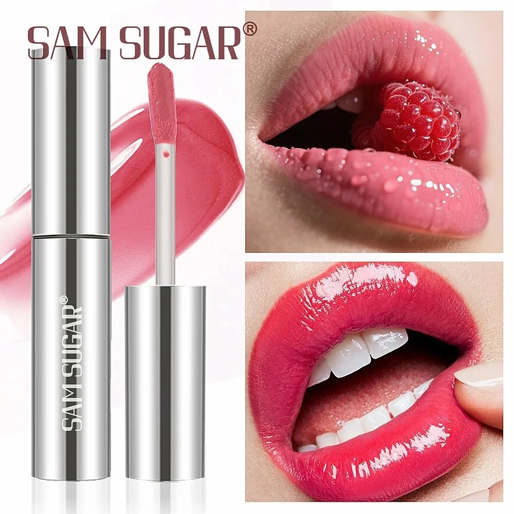 新しい保湿リップグレーズ リキッド グロッシーフィニッシュ ペプチドリップグロス プランプ効果 長持ちするクイックサンドリキッドリップ 毎日の使用