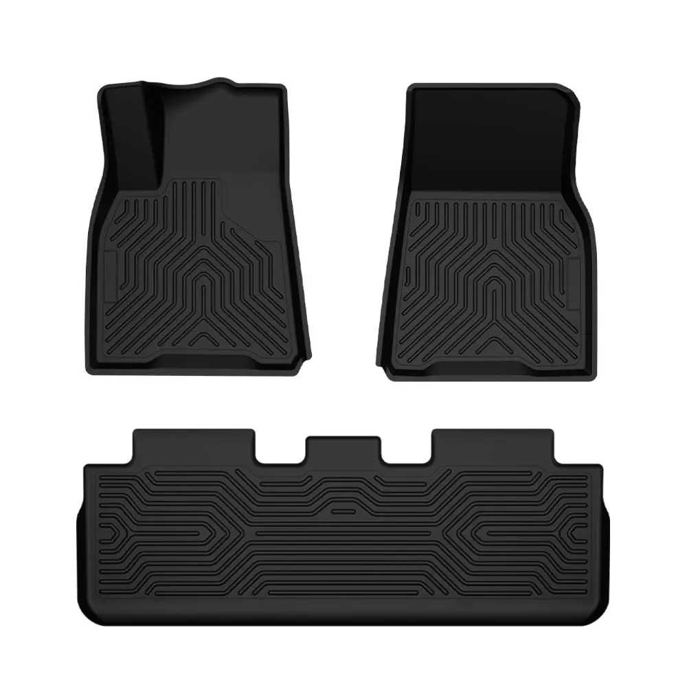 

Floor Mats Fit for Tesla Model Y 2020-2024 5 Seat (NOT FIT 7 Seat) Floor Liners All Weather Full Cover Protection TPE