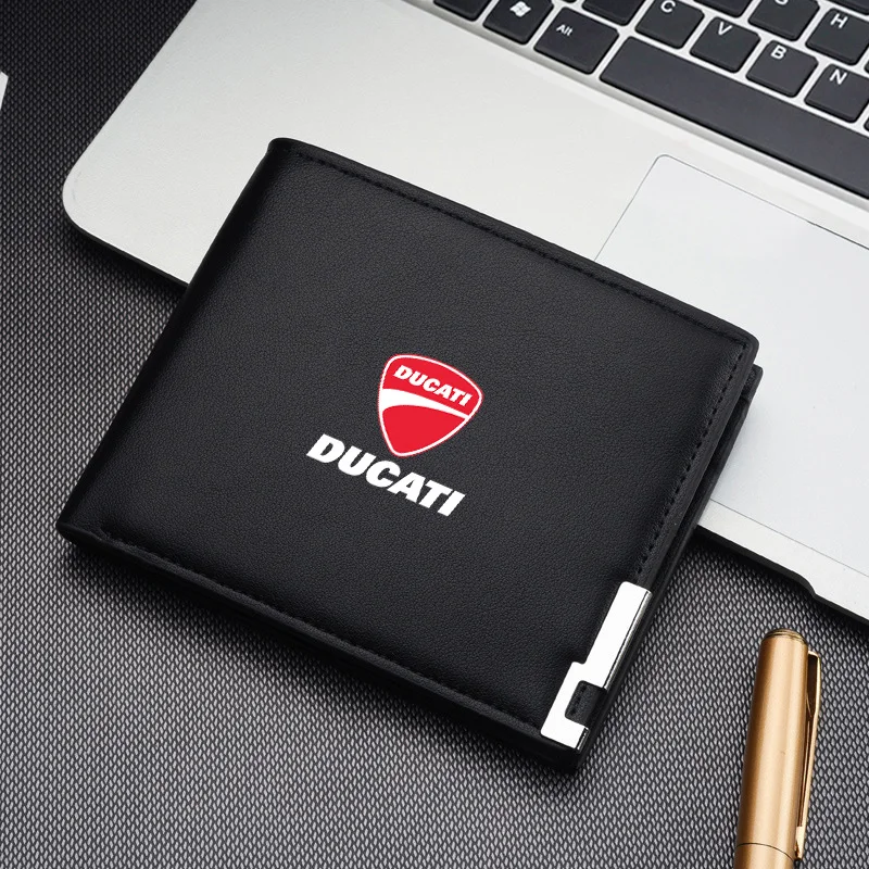 

Motorbike Logo Wallet Men Leather Driver Licence Holder Key Card Bag for Ducati Monster Panigale Diavel Superleggera Scrambler