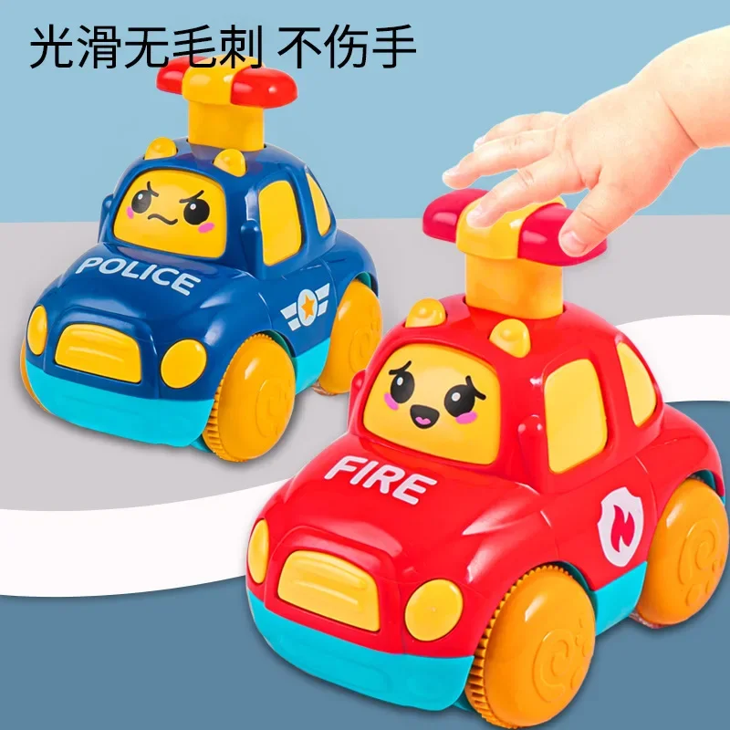 

Baby Toy Children's Press Car Boys Girls Inertia Rebound Car 1-3Y Baby Puzzle Cartoon Toy Drop Resistant Fire Truck