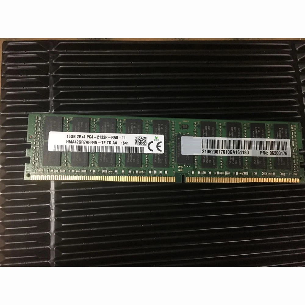 1 Stuks Ram 16G 2rx4 PC4-2133P Ddr4 Ecc Reg 06200176 16Gb Server Geheugen Snel Schip Hoge Kwaliteit Werk Prima