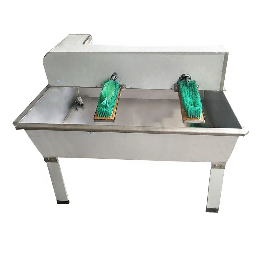 Machine à laver semi-automatique professionnelle, nettoyage de bouteilles en verre à 4 têtes