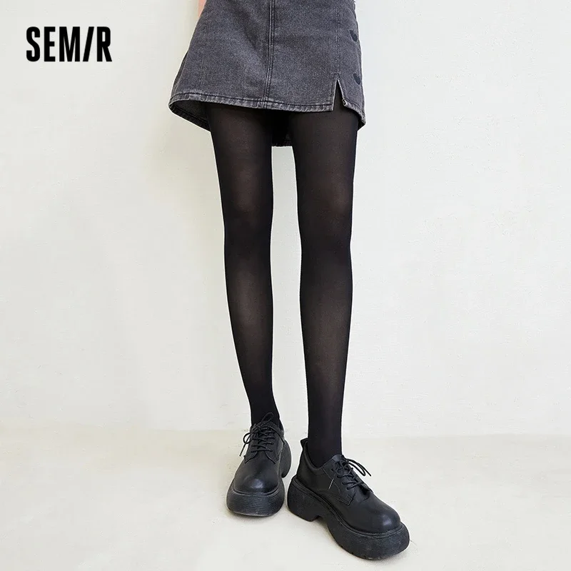 Semir Silk Stockings Women Thin Spring Summer Silk Stockings Flesh-Colored Bottoming Stockings Pantyhose Girls' Bare-Legged