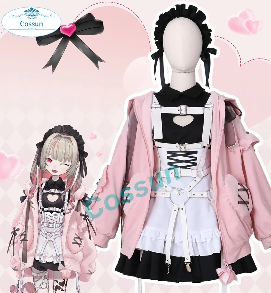 Hololive Vtuber Makaino Ririmu cosplay costume women  outfit role paly halloween game lovely party suit