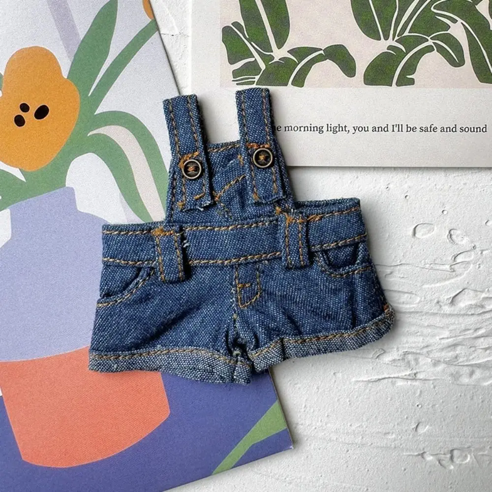 Nieuwe modepop rompertjes outfits handgemaakte multi-kleuren poppenkleertjes pop jeans broek voor 10 cm katoenen pop
