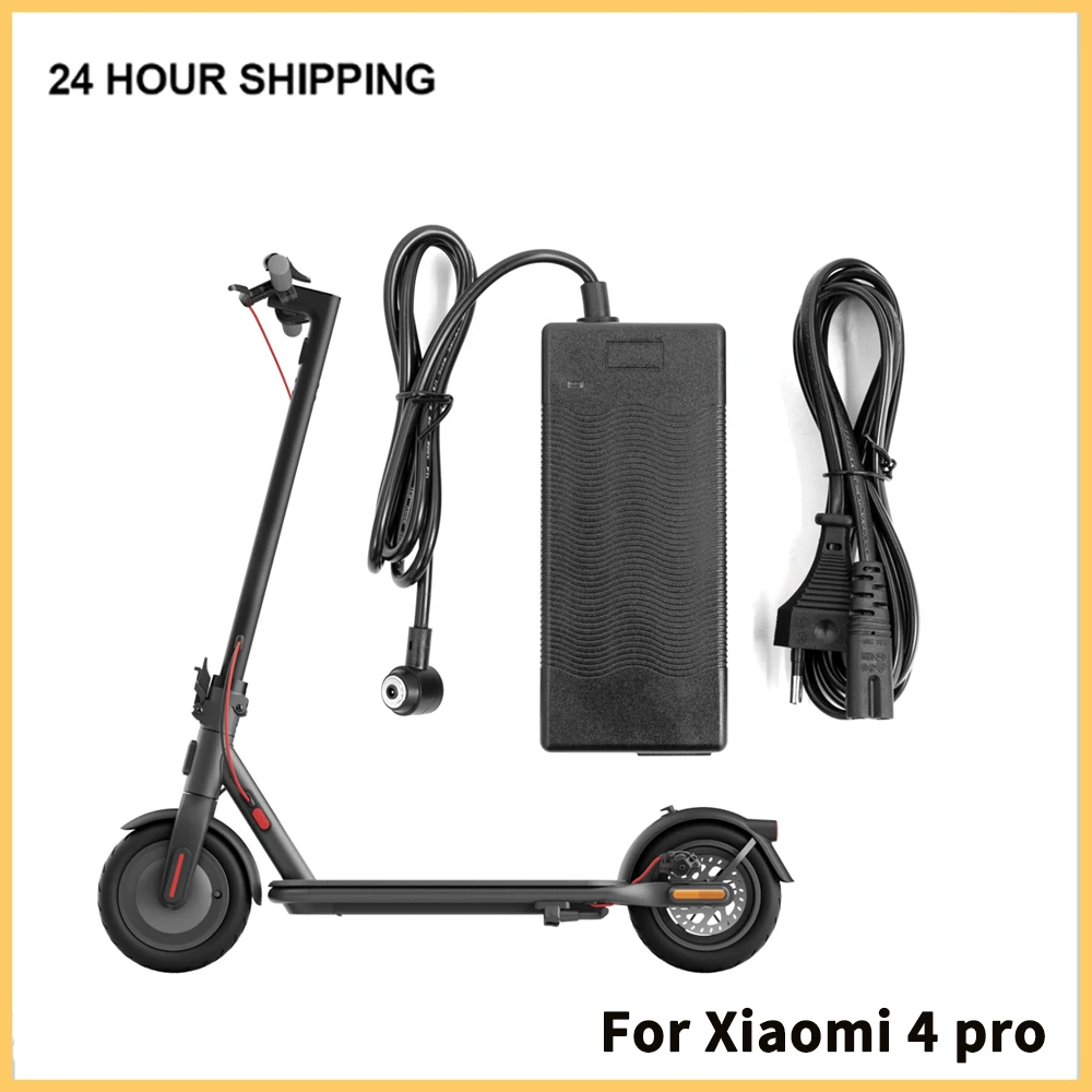 42V 2A Battery Charger for Xiaomi Electric Scooter 4 Pro 4 E-Scooter Kickscooter Battery Chargering Power Replacement Accessorie