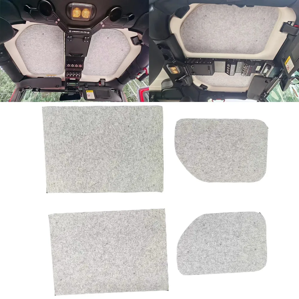 2 Door Roof Insulation Sun Protection Roof Heat Shield Silver Gray For Jeep JK 2012-2017(Only 3.0L and 3.6L are available) J409