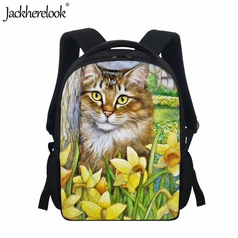 

Jackherelook Children's Schoolbags New Lovely Kitten Design Kindergarten Kids Practical School Bags Student Travel Backpack